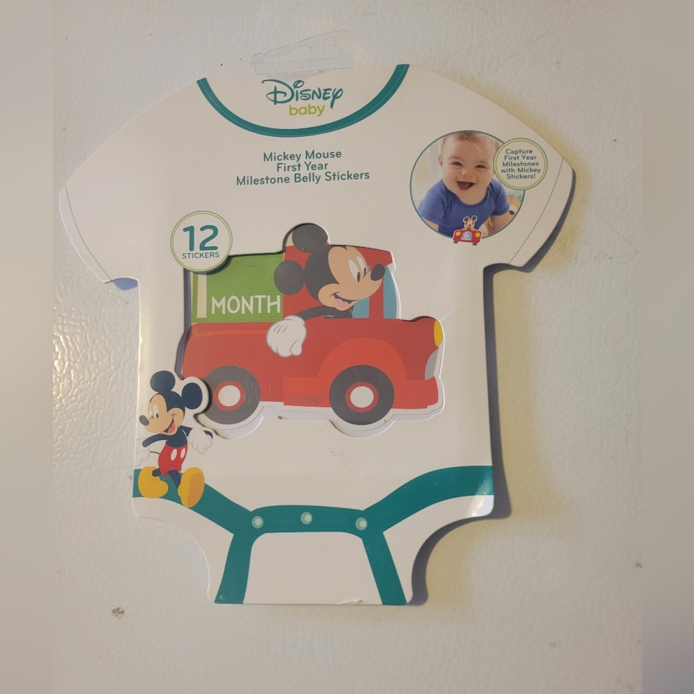 Disney Mickey Mouse First year Belly Stickers New